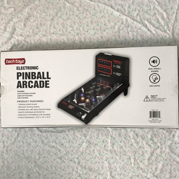 NEW Tech Toyz Electronic Tabletop Pinball Arcade Machine Galactic Edition Space - Picture 12 of 16